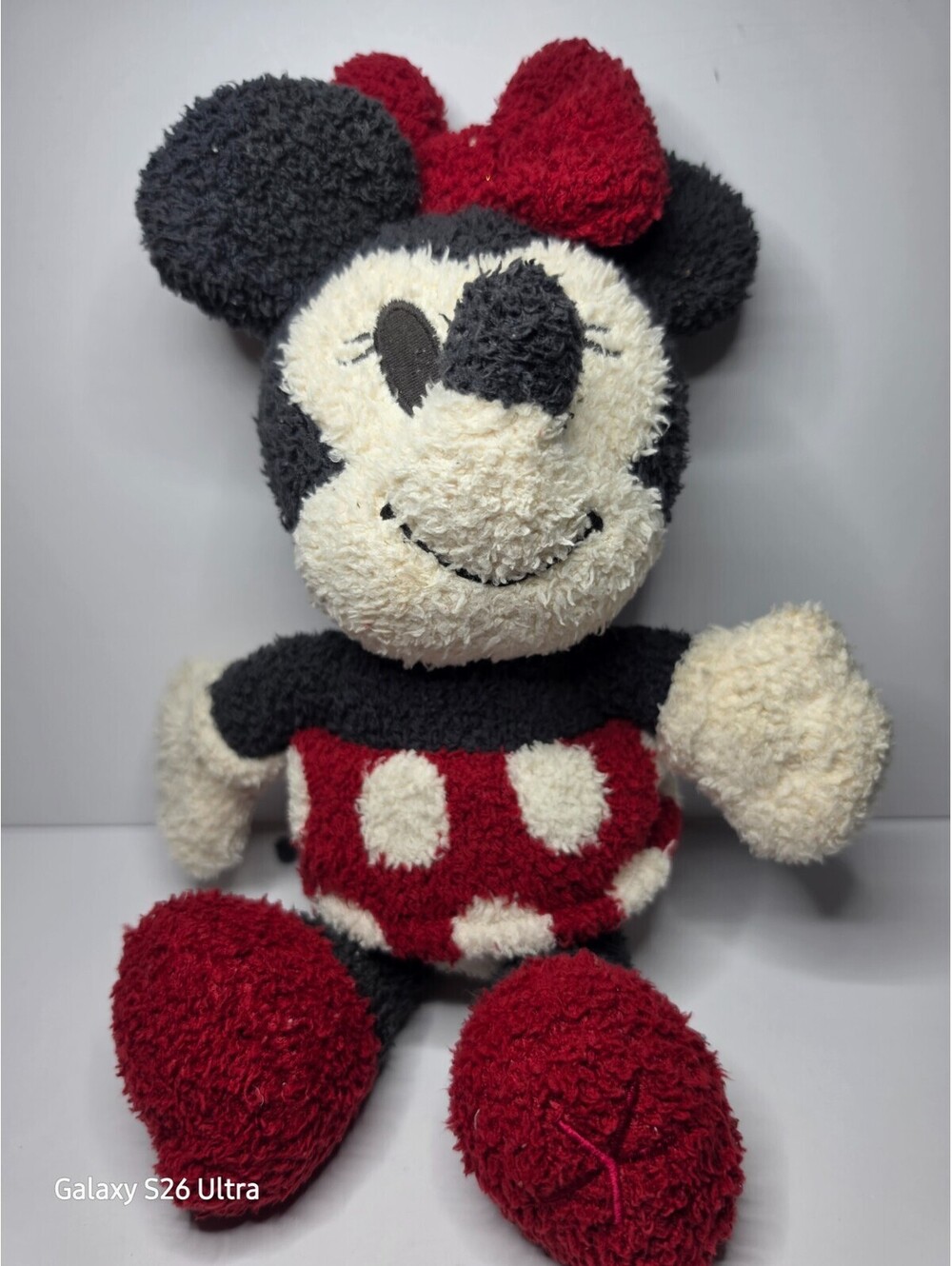 RARE Disney Minnie Mouse Barefoot Dreams 11" Plush Stuffed Animal CozyChic